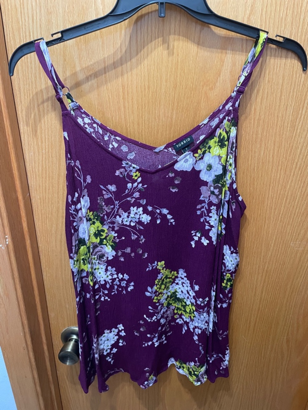 torrid Plum Floral Spaghetti Strap Cami